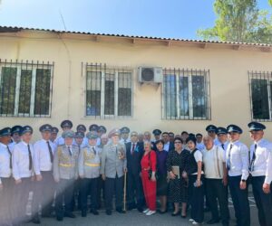 Жамбыл жол бөлімшесі ҰОС ардагерін құттықтады